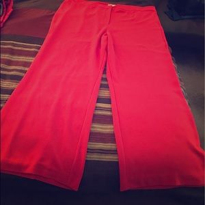 Red “Eva Mendes” NY and Co wide leg pant